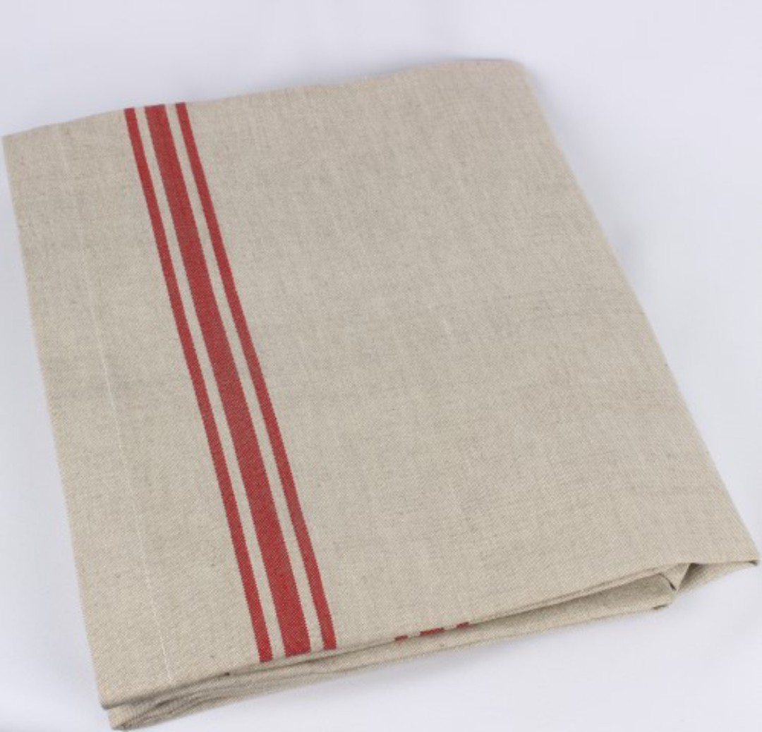 Marseille linen union table cloth 150X250cm red Code: TC-MAR/250/RED image 0